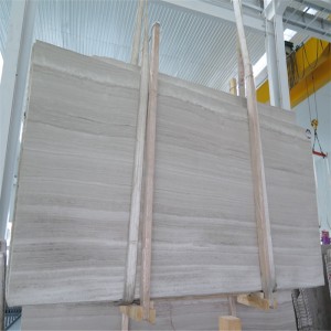 Losas de mármol de grano de madera serpeggiante blanco